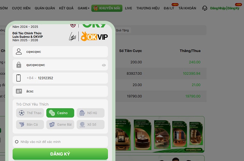 HƯỚNG DẪN ĐĂNG KÝ OK9 CHI TIẾT TỪNG BƯỚC (PC & MOBILE)